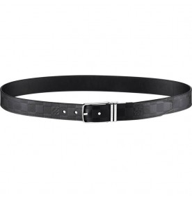 Louis Vuitton Boston Glazed Calf Leather Reversible Belt 0340
