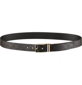 Louis Vuitton Boston Glazed Calf Leather Reversible Belt 0342