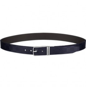 Louis Vuitton Boston Glazed Calf Leather Reversible Belt 0344