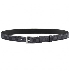 Louis Vuitton Force Damier Graphite Belt 0755