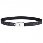 Louis Vuitton Cut Long Damier Graphite Belt 1211