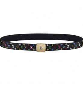 Louis Vuitton Cut Monogram Multicolore Belt With Golden Buckle 1220