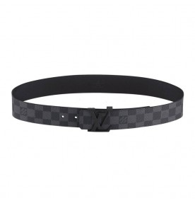 Louis Vuitton Initiales Damier Graphite Belt 1291