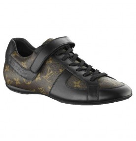 Louis Vuitton Globe Trotter Sneaker In Monogram Macassar Canvas 0788