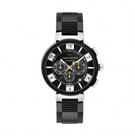 Louis Vuitton Tambour In Black LV277 2611