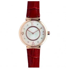 Louis Vuitton Tambour Monogram Steel 2667
