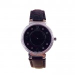 Louis Vuitton Tambour Monogram Steel Diamonds 2681