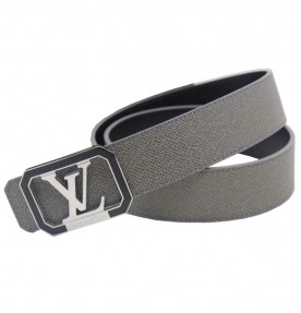 Louis Vuitton Initials Taiga Leather Belt 1390