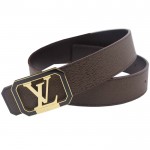 Louis Vuitton Initials Taiga Leather Belt 1392