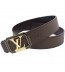 Louis Vuitton Initials Taiga Leather Belt 1392