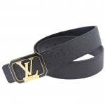 Louis Vuitton Initials Taiga Leather Belt 1396