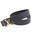 Louis Vuitton Initials Taiga Leather Belt 1396