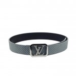 Louis Vuitton Initiales Suede Leather Belt 1334