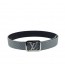 Louis Vuitton Initiales Suede Leather Belt 1334