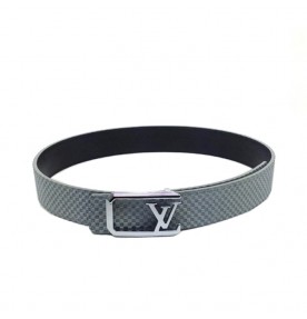 Louis Vuitton Initiales Suede Leather Belt 1341