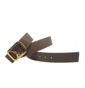 Louis Vuitton Initials Taiga Leather Belt 1401