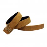 Louis Vuitton Initiales Suede Leather Belt 1342