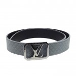 Louis Vuitton Initiales Suede Leather Belt 1346