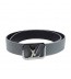 Louis Vuitton Initiales Suede Leather Belt 1346