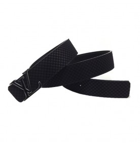 Louis Vuitton Initiales Suede Leather Belt 1350