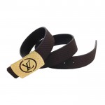 Louis Vuitton Initiales Suede Leather Belt 1366