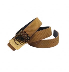 Louis Vuitton Initiales Suede Leather Belt 1375