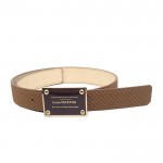 Louis Vuitton Initiales Suede Leather Belt 1371