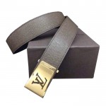 Louis Vuitton Initials Taiga Leather Belt 1408