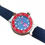 Louis Vuitton Tambour Diving Automatic Blue In Silver 2613