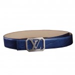 Louis Vuitton Initials 40 MM Crocodile Belt 1387