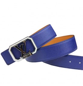 Louis Vuitton Initials Taiga Leather Belt 1426