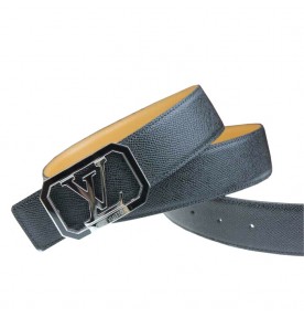 Louis Vuitton Initials Taiga Leather Belt 1431