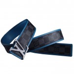Louis Vuitton Initials Damier Graphite Belt 1397