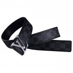 Louis Vuitton Initials Damier Graphite Belt 1399
