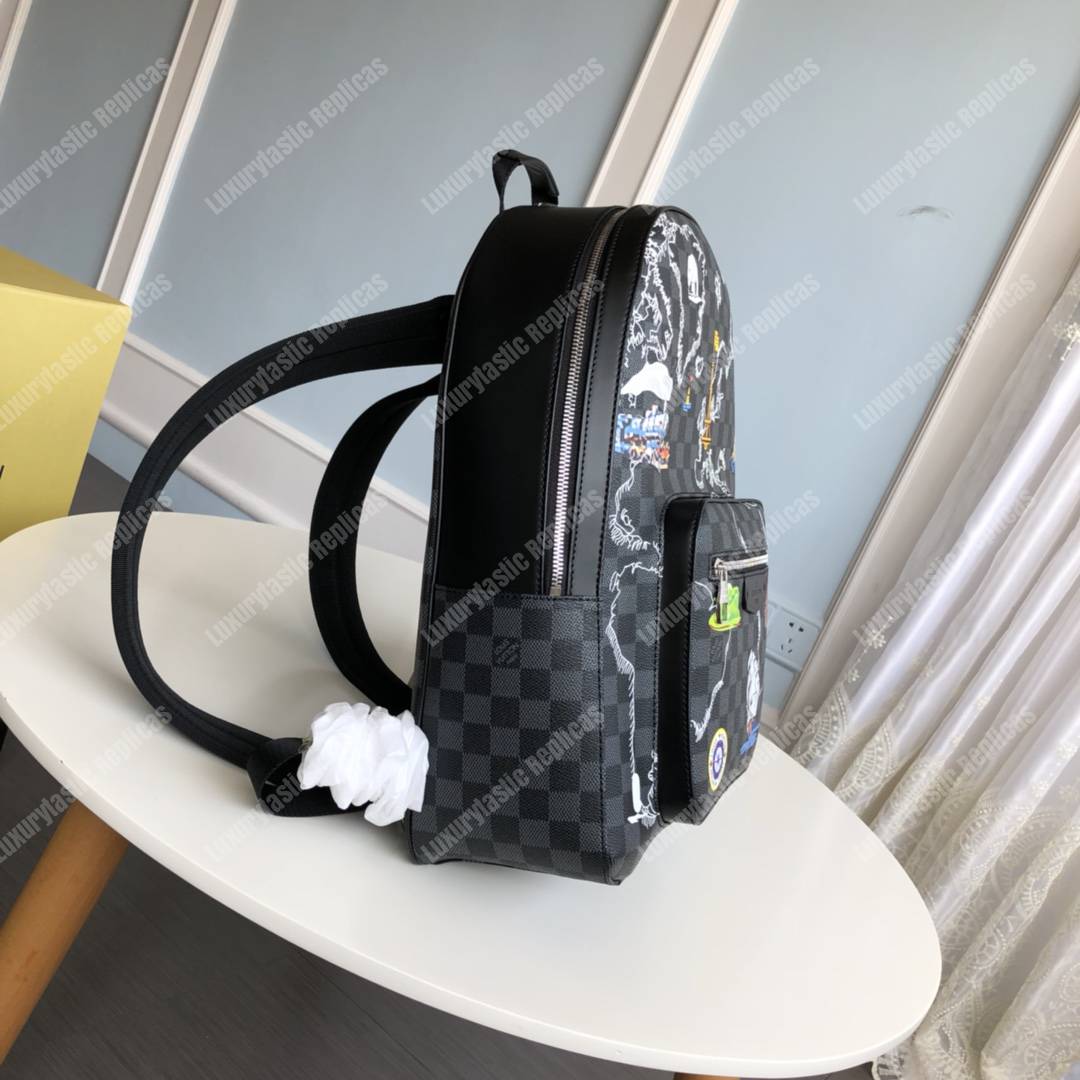 Louis Vuitton Damier Graphite Canvas My LV World Tour Josh Backpack Bag -  Yoogi's Closet