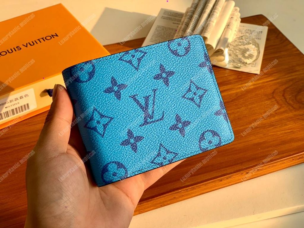Louis Vuitton Multiple Wallet Blue - Bags Valley