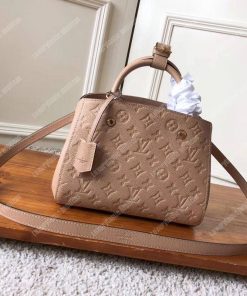 Louis Vuitton Ponthieu Taupe Glace Beige Monogram Empreinte