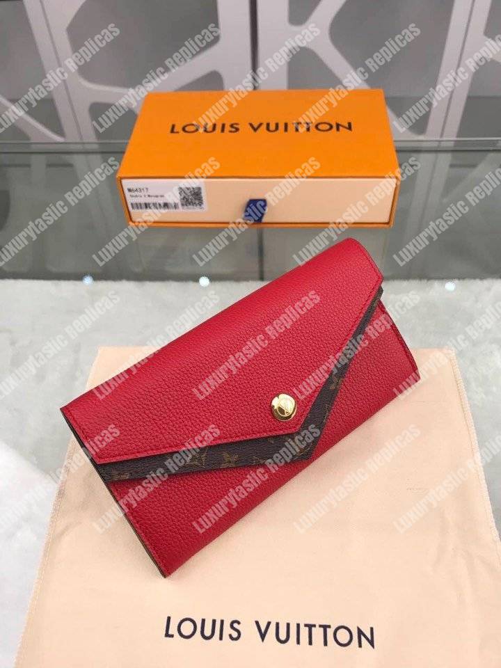 Louis Vuitton Doppel-V-Brieftasche Rubis - Bags Valley