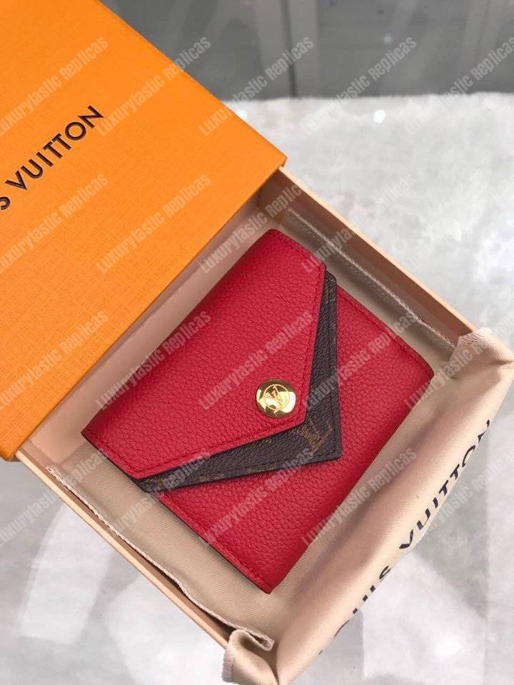 Louis Vuitton Double V Compact Wallet In Rubis