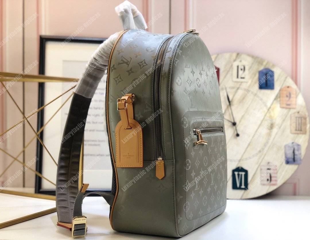 LOUIS VUITTON Monogram Titanium Backpack PM 284747