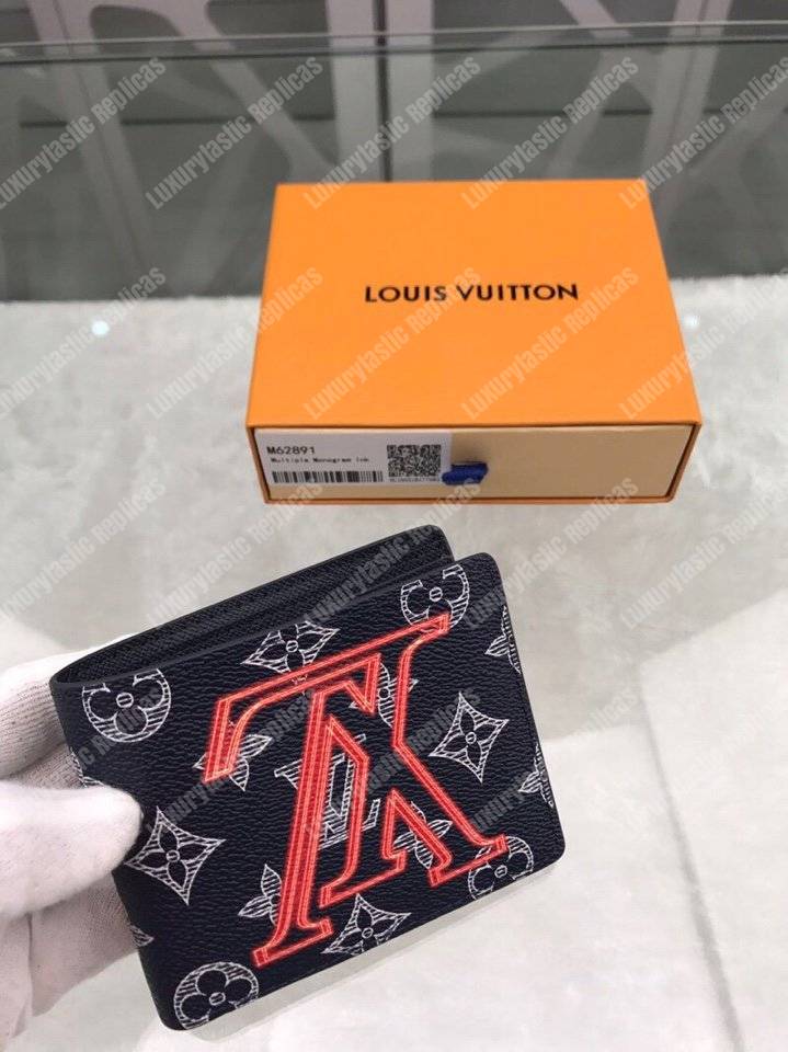 Faux Louis Vuitton M62891 Multiple Wallet Monogram Upside Down