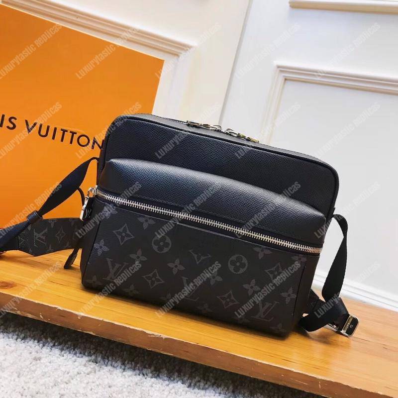 Louis Vuitton Outdoor Messenger K45 Taiga Monogram Noir - Bags Valley