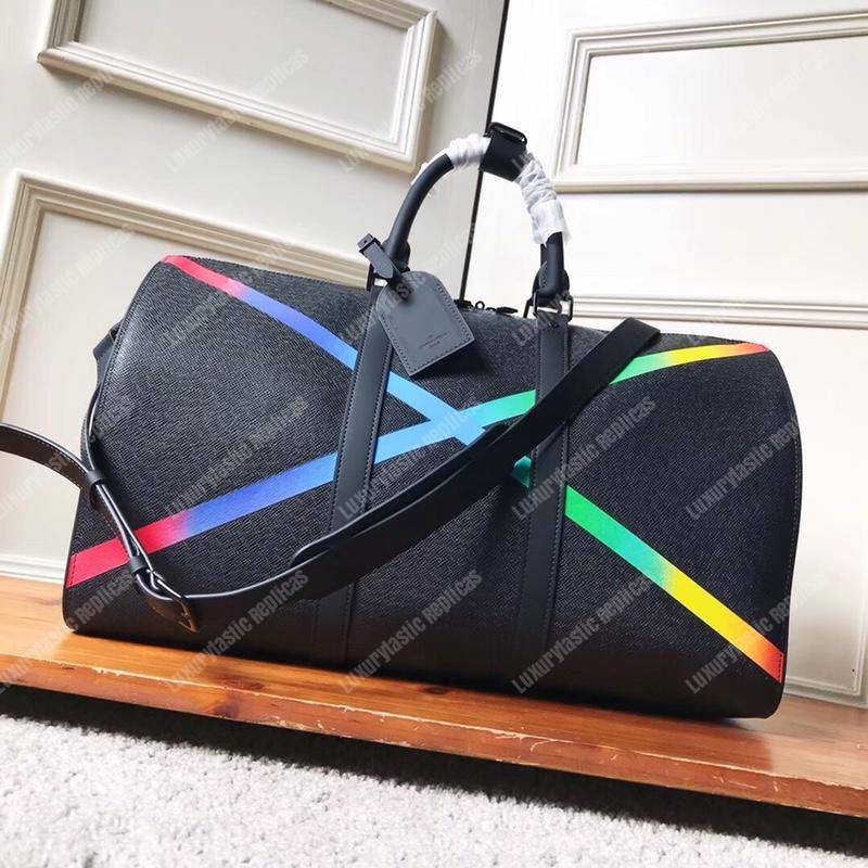 Louis Vuitton Abloh Keepall Bandouliere 50 Taiga Leather - Bags Valley