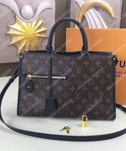 Louis Vuitton Brown Monogram Popincourt PM Satchel Shoulder Handbag Marine