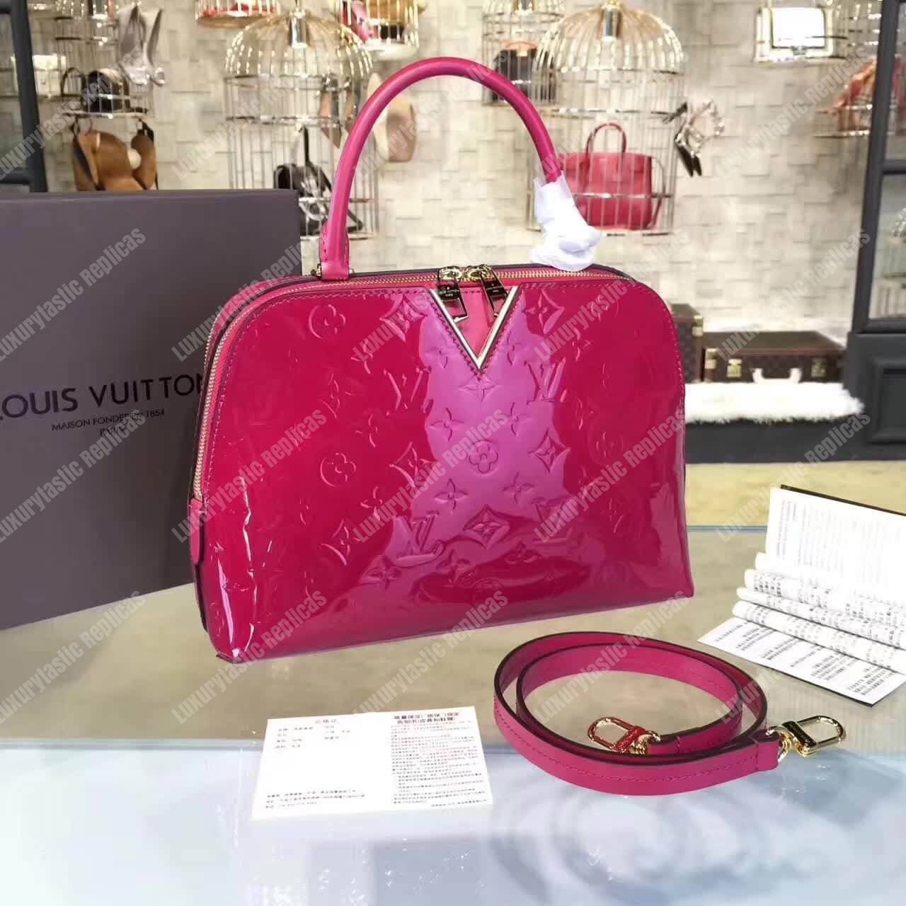 Louis Vuitton Melrose Monogram Vernis Hot Pink - Bags Valley