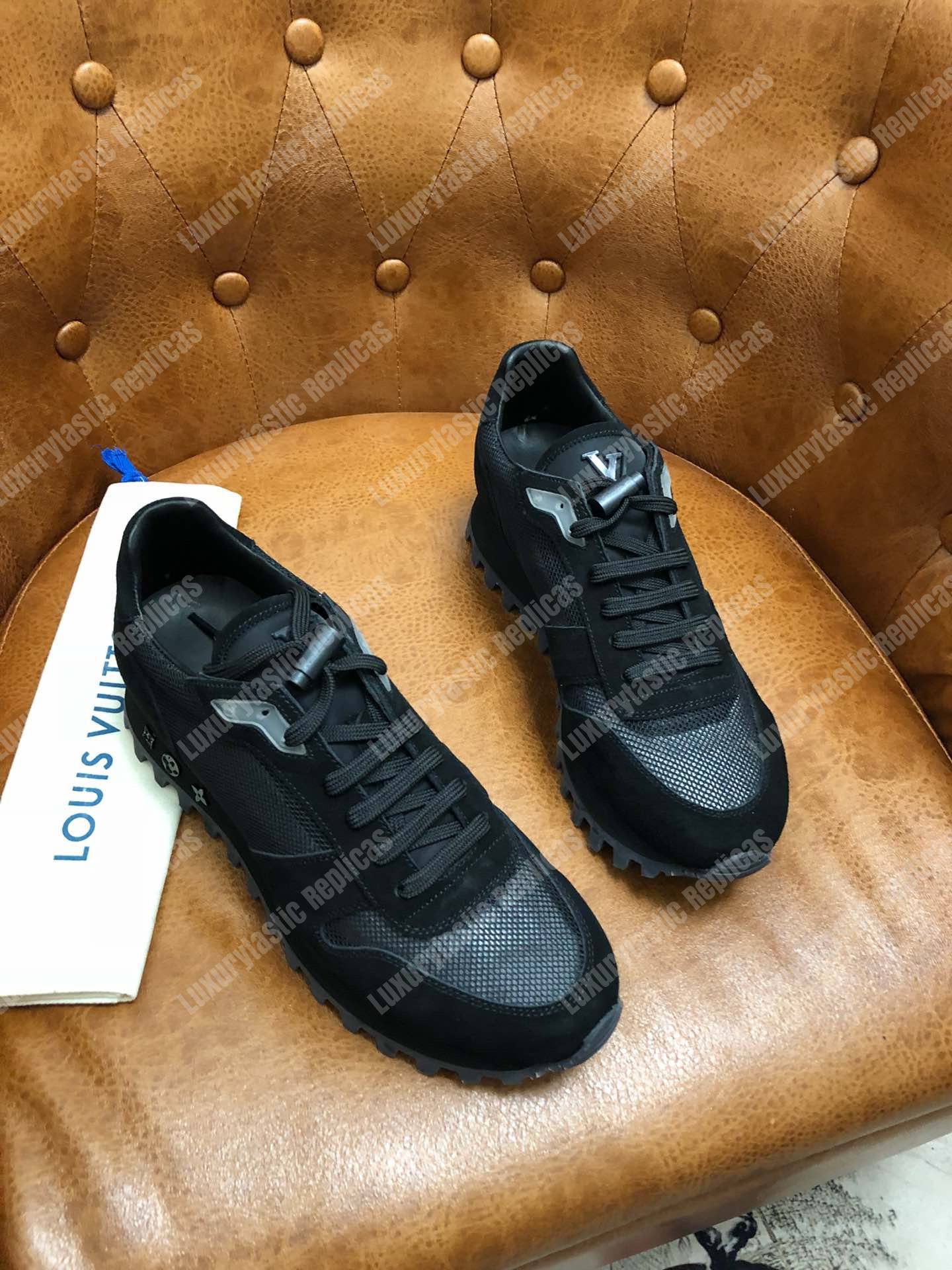 Louis Vuitton Runner Sneaker Black - Bags Valley