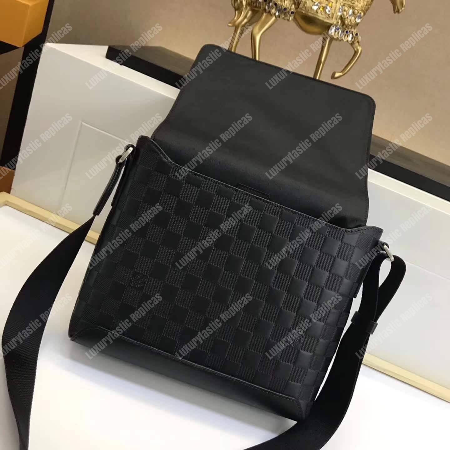 Louis Vuitton District Damier Infini PM Onyx in Coated Canvas with  Silver-tone - US