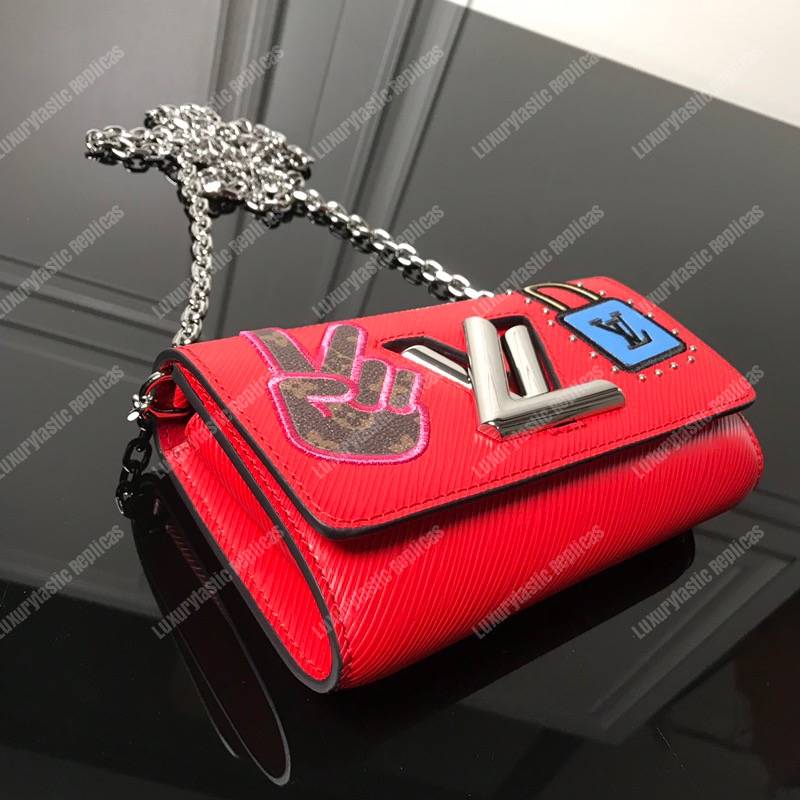 Louis Vuitton Twist Chain Wallet Epi Leather Travel and Trunk-Making Heritage Red - Bags Valley