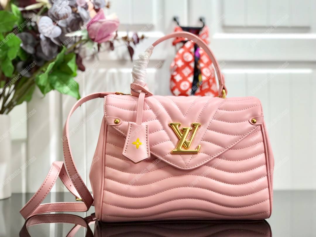 Louis Vuitton New Wave Top Wave Tophandle Handbag Pink Bags Valley
