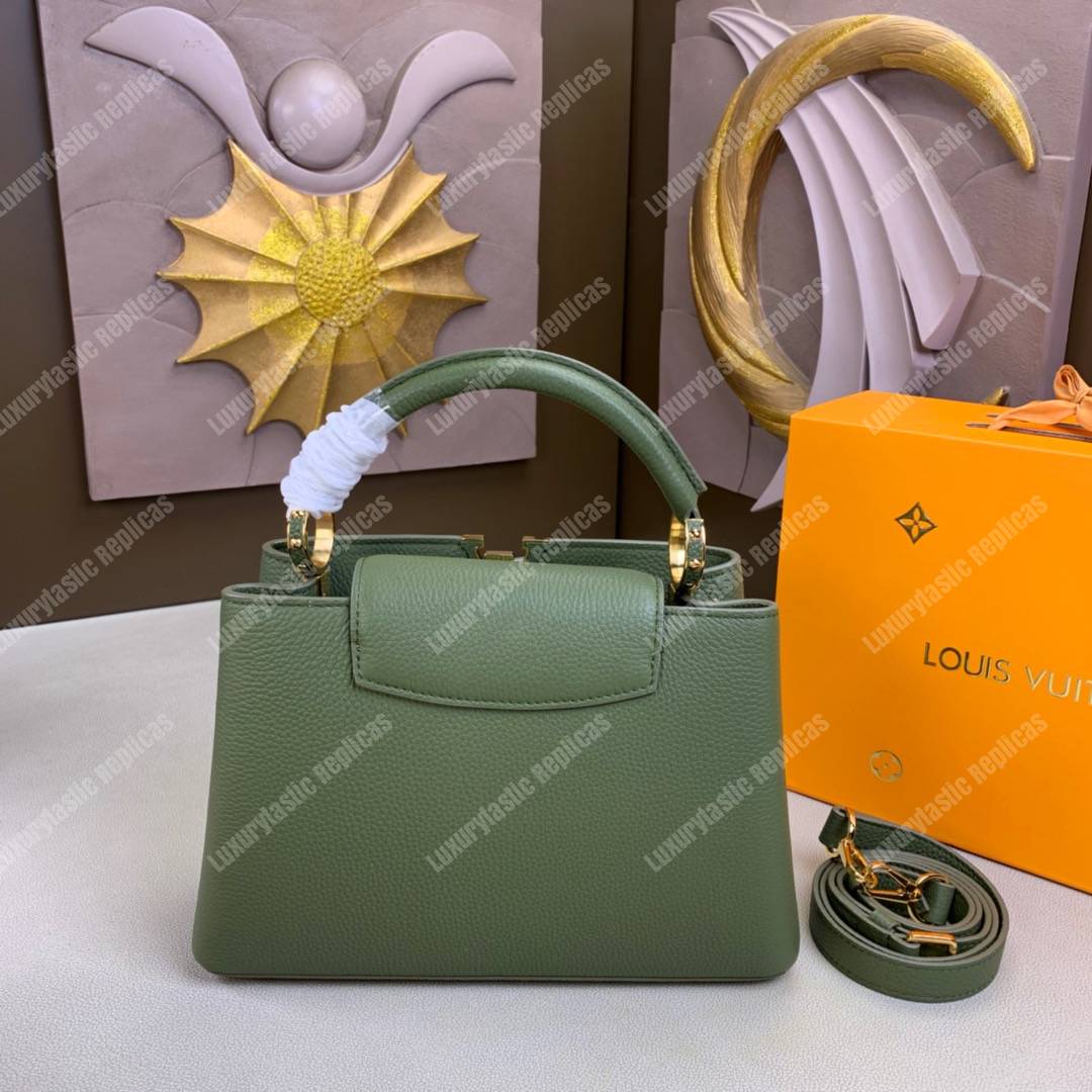 Louis Vuitton Capucines BB Bag in Khaki Taurillon Leather — UFO No